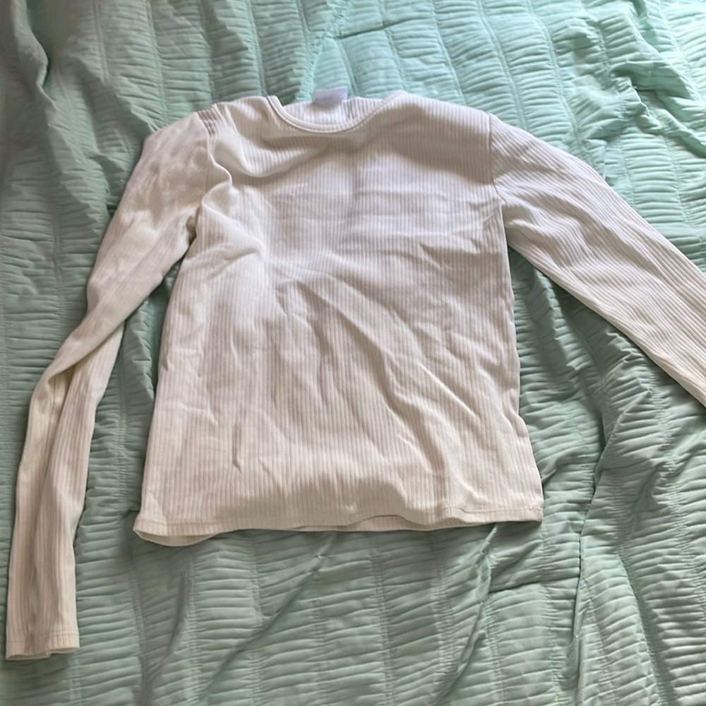 Zara cropped long sleeve shirt
